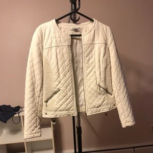 White leather jacket
